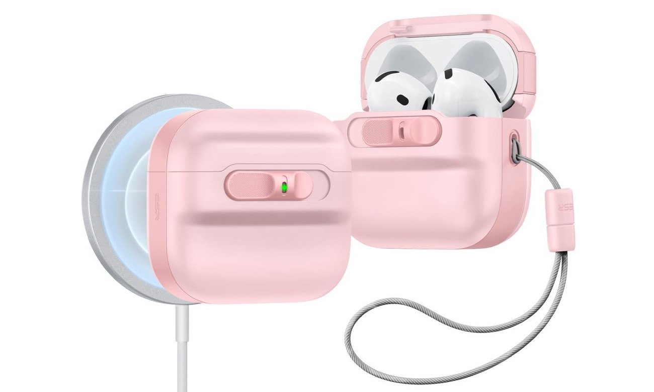 Etui na słuchawki ESR Pulse Halolock Magsafe do Apple AirPods 4. generacji Pink