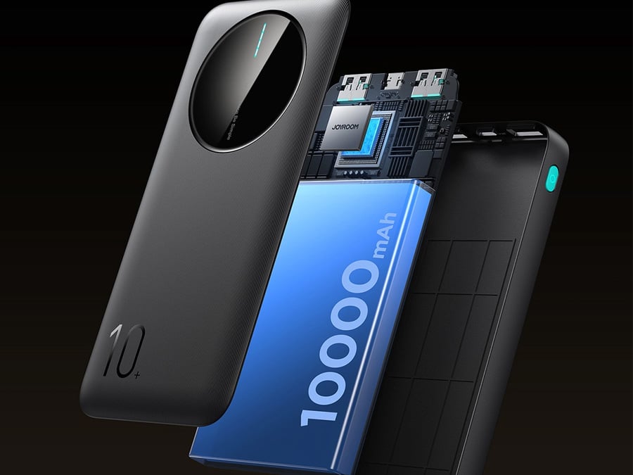 Powerbank Joyroom JR-PBF12 10000mAh 2.4A 2x USB-A 1x USB-C - czarny