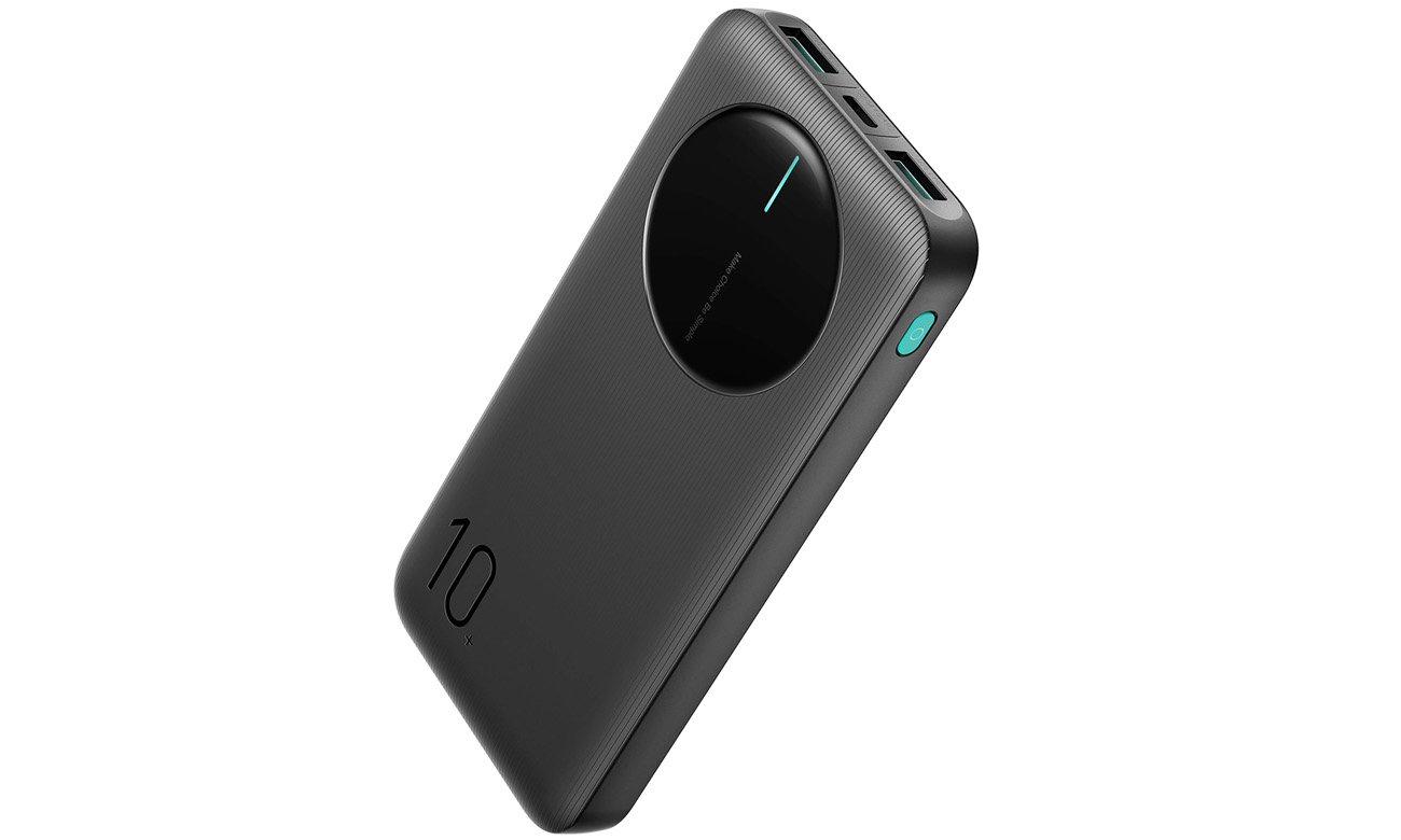Powerbank Joyroom JR-PBF12 10000mAh 2.4A 2x USB-A 1x USB-C - czarny