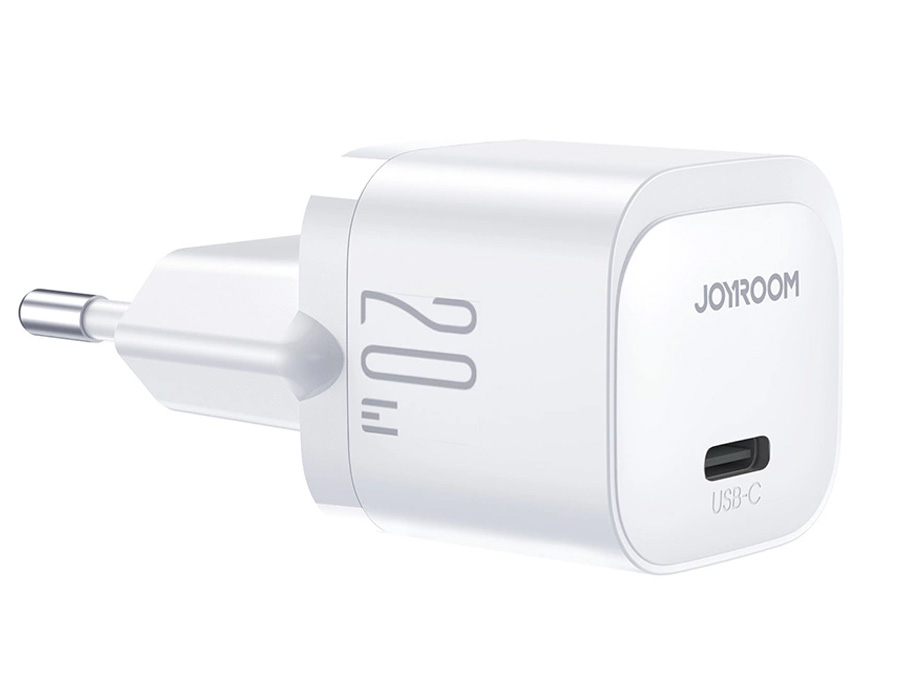 Mini ładowarka USB C 20W PD Joyroom JR-TCF02 - biała