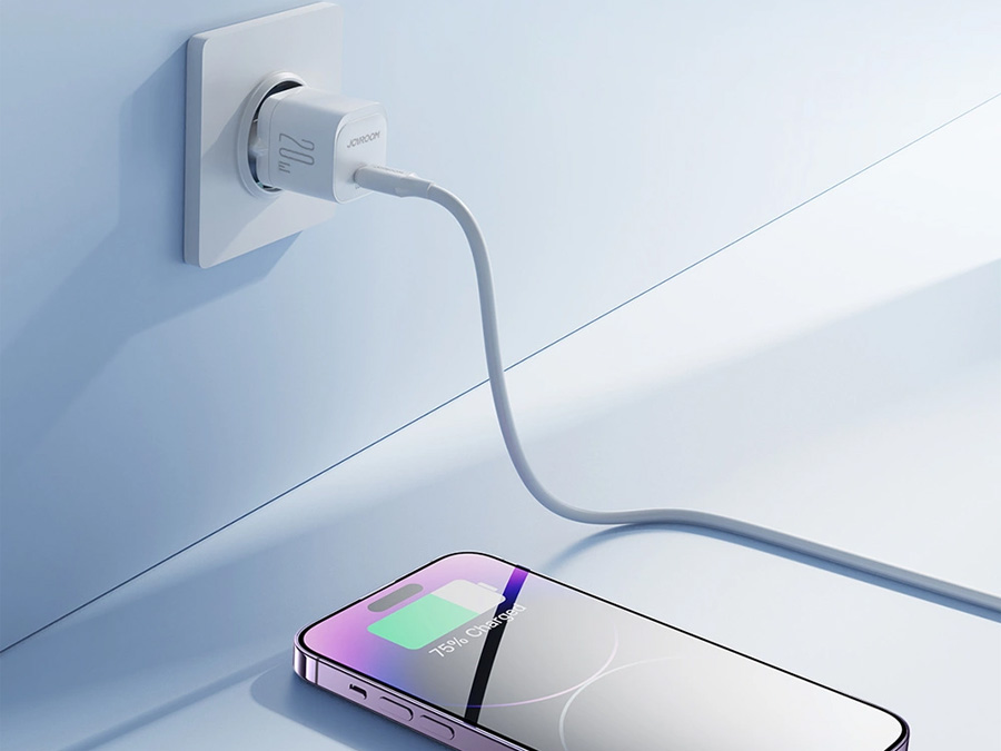 Mini ładowarka USB C 20W PD Joyroom JR-TCF02 - biała