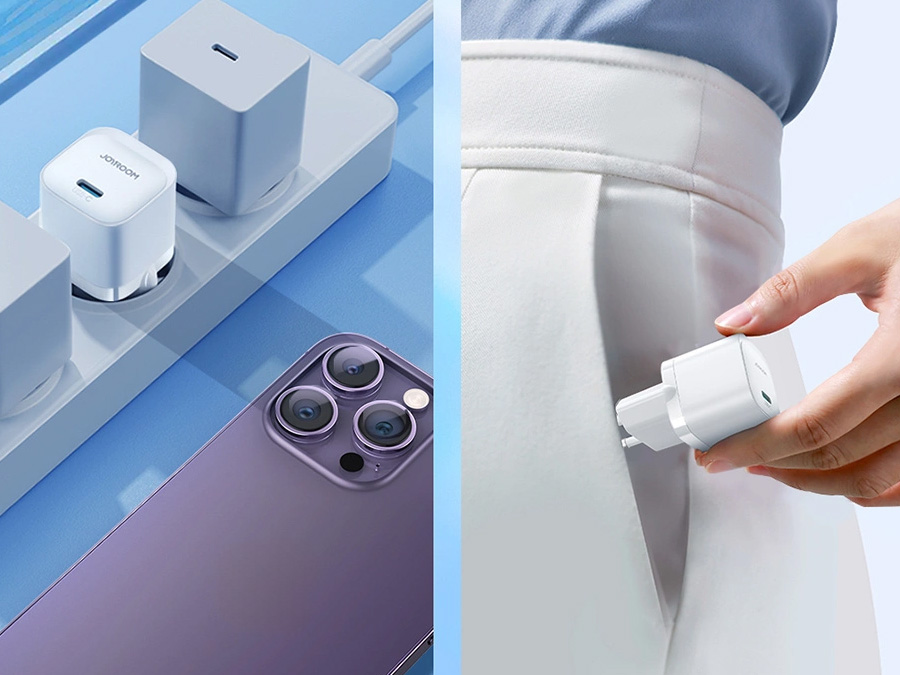Mini ładowarka USB C 20W PD Joyroom JR-TCF02 - biała