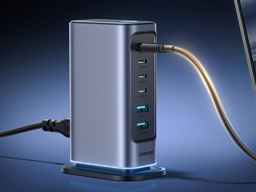 Ładowarka Joyroom JR-TCM02 wieloportowa GaN 65W EU 4x USB-C 2x USB-A
