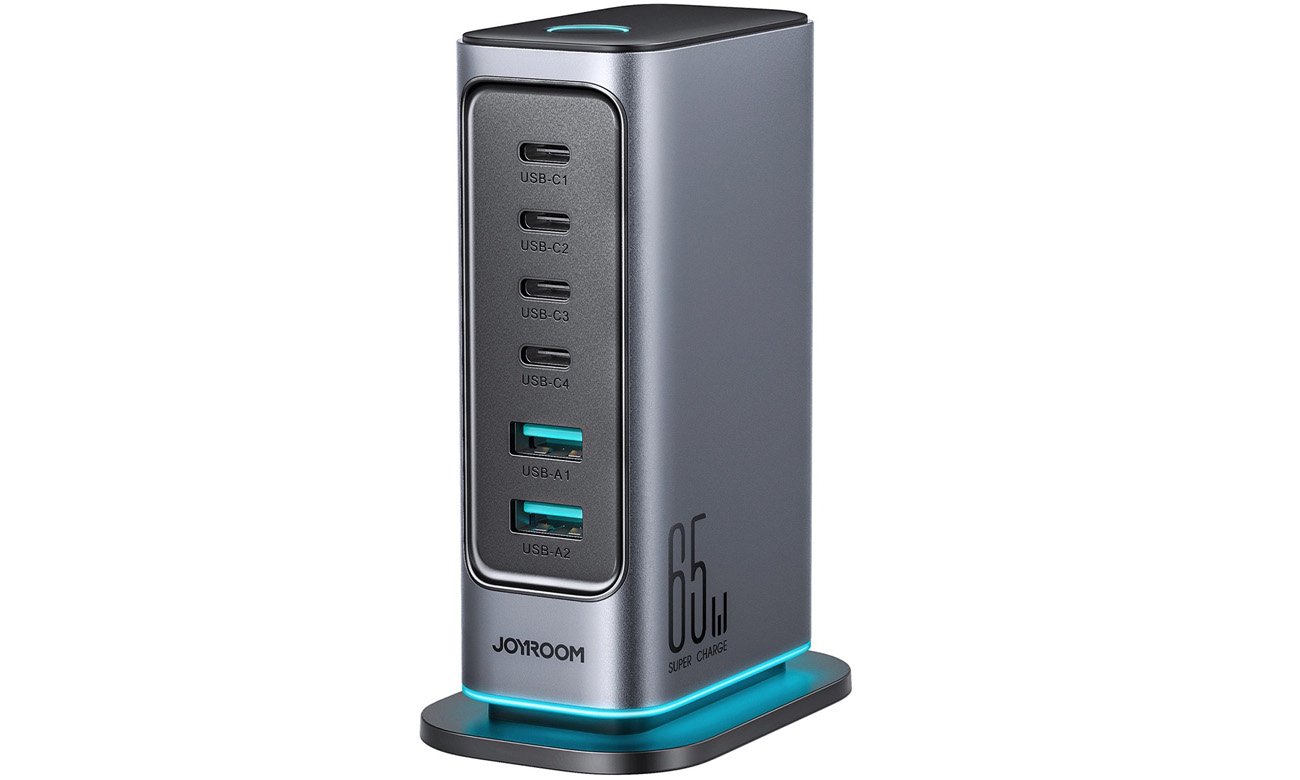 Ładowarka Joyroom JR-TCM02 wieloportowa GaN 65W EU 4x USB-C 2x USB-A