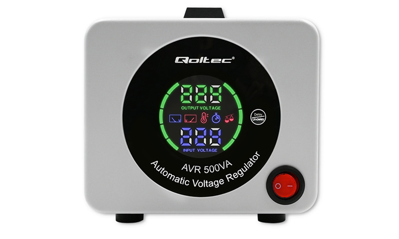 Automatyczny  stabilizator napięcia Qoltec AVR 500VA