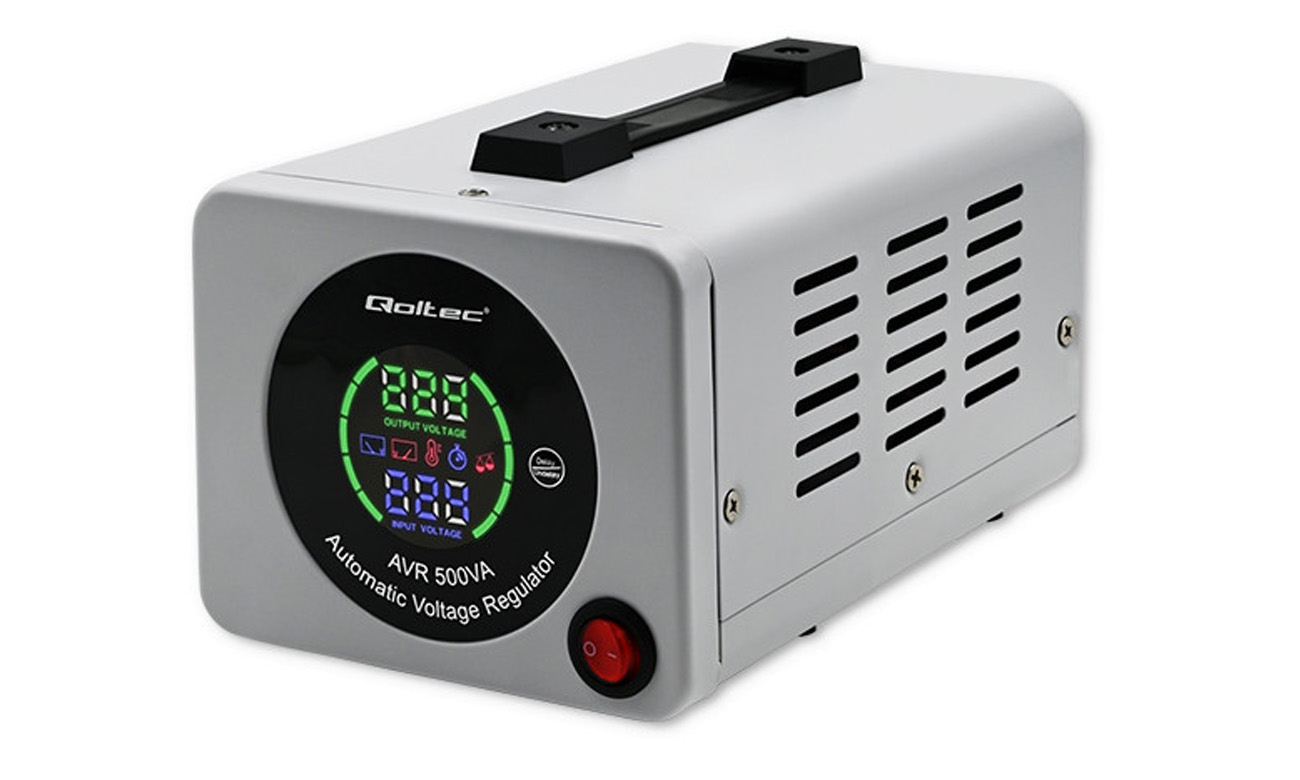 Automatyczny  stabilizator napięcia Qoltec AVR 500VA