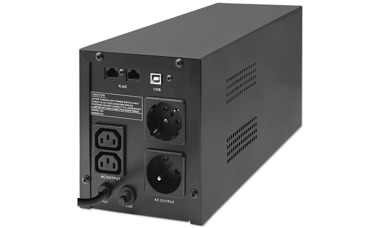 Zasilacz awaryjny Qoltec UPS Line Interactive Monolith 1200 W LCD USB