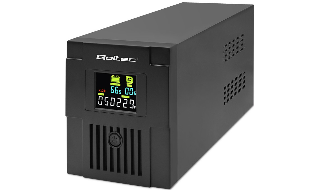 Zasilacz awaryjny Qoltec UPS Line Interactive Monolith 1200 W LCD USB