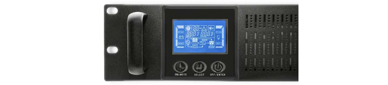 Zasilacz awaryjny Qoltec UPS RACK 3KVA 2400 W LCD