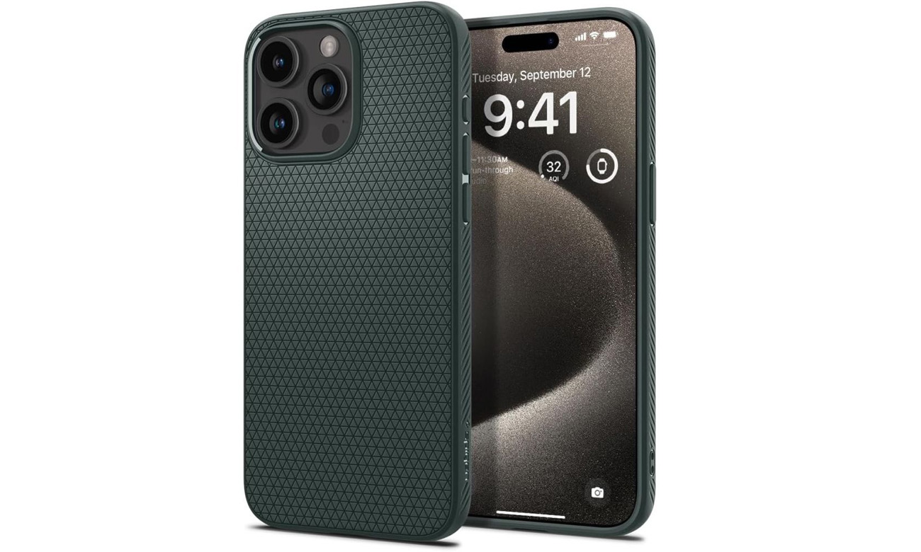 Spigen	Liquid Air für iPhone 15 Pro Max Abyss Green