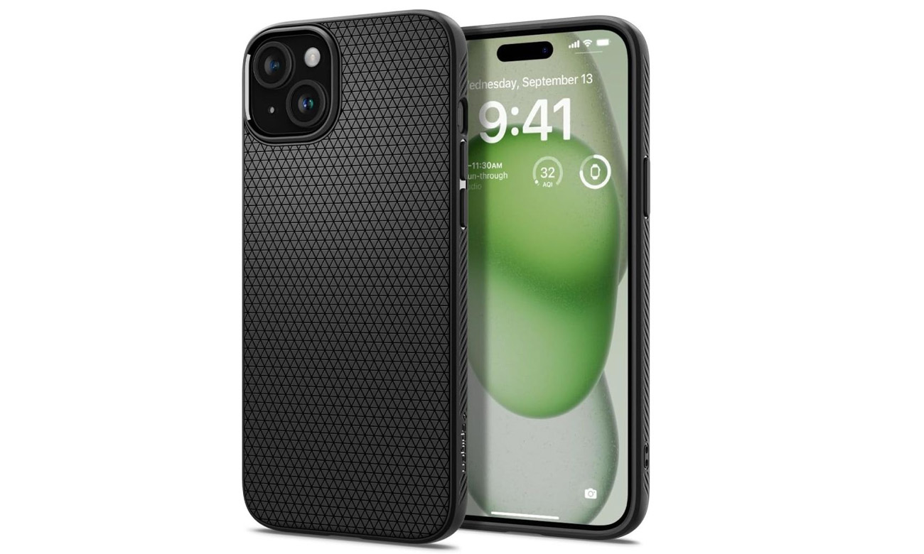 Spigen Liquid Air für iPhone 15 Plus matte black