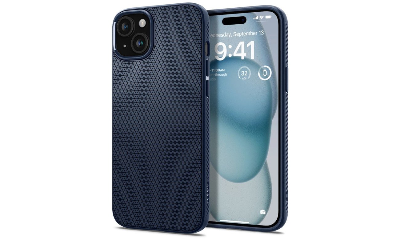 Spigen Liquid Air für iPhone 15 Navy Blue