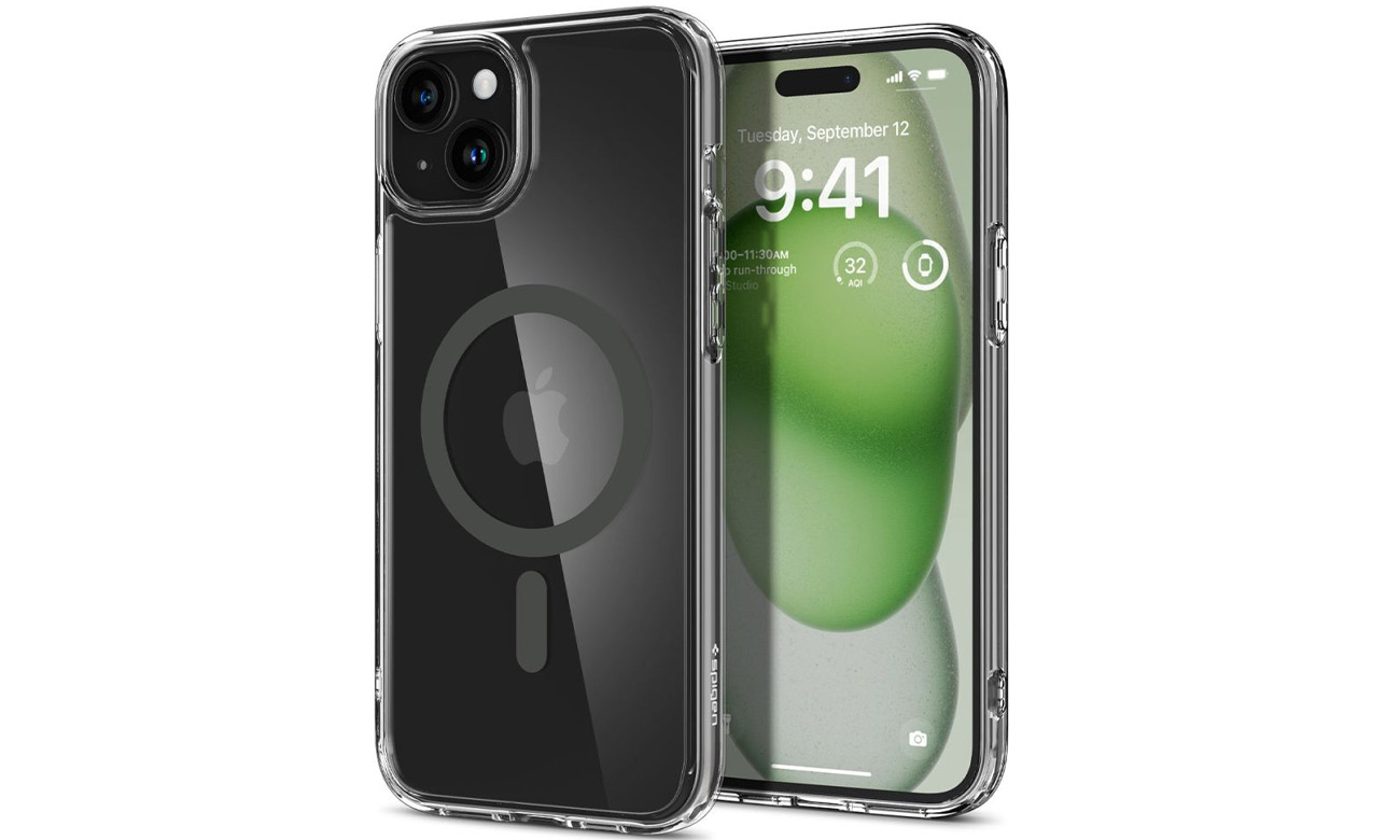 Etui Spigen Ultra Hybrid Mag Magsafe do iPhone 15 Graphite