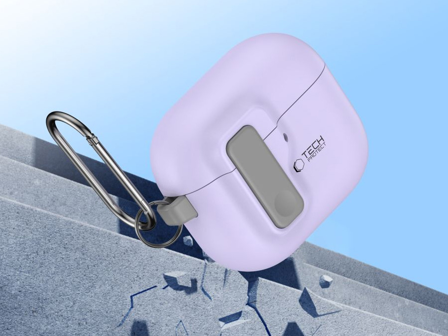 Etui Tech-Protect Slim Hook do Apple AirPods 4. generacji Lavender