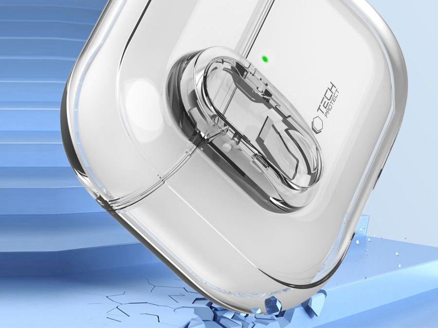 Etui Tech-Protect Slim Hook do Apple AirPods 4. generacji Clear