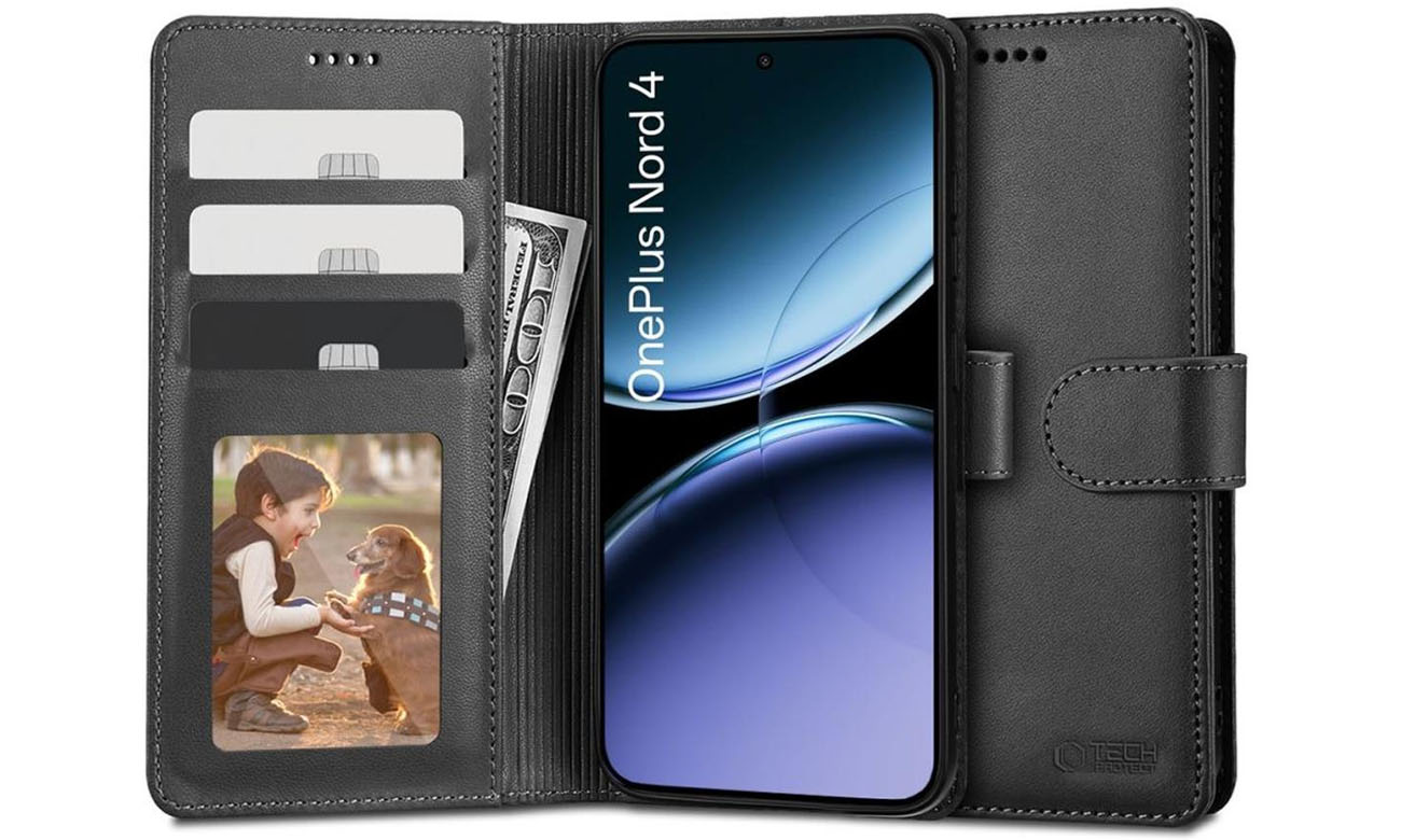 Etui Tech-Protect Wallet do Oneplus Nord 4 Black