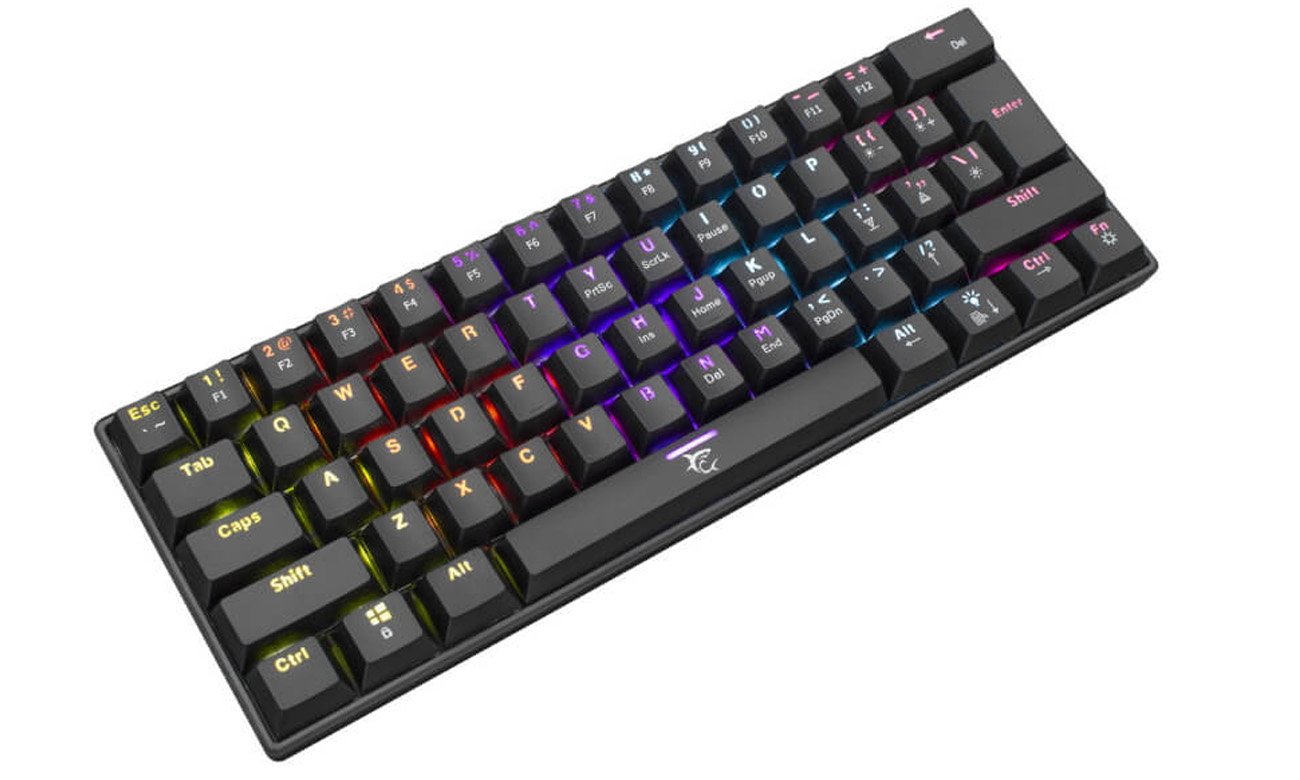Klawiatura gamingowa WhiteShark SHINOBI (Outemu Red) - Czarna