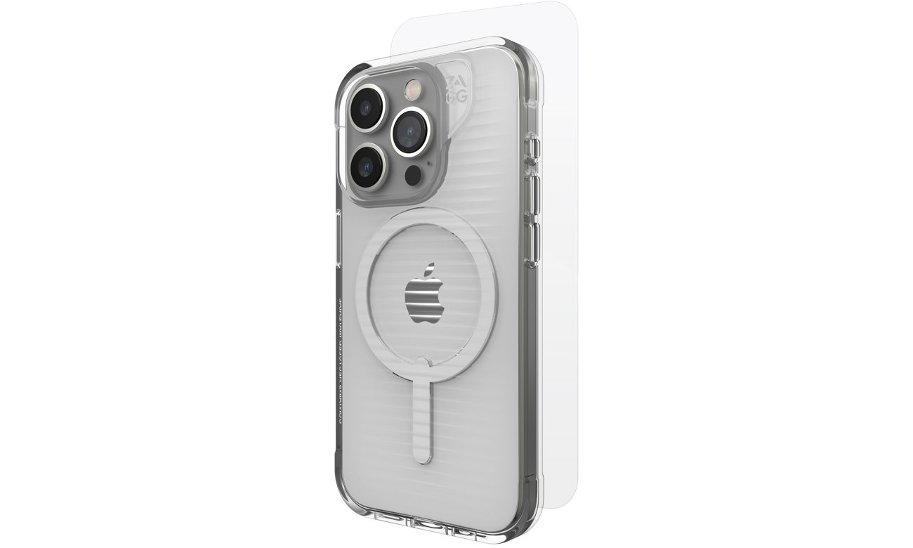 Zagg Luxe Snap do iPhone 15 Pro MagSafe clear + szkło ochronne