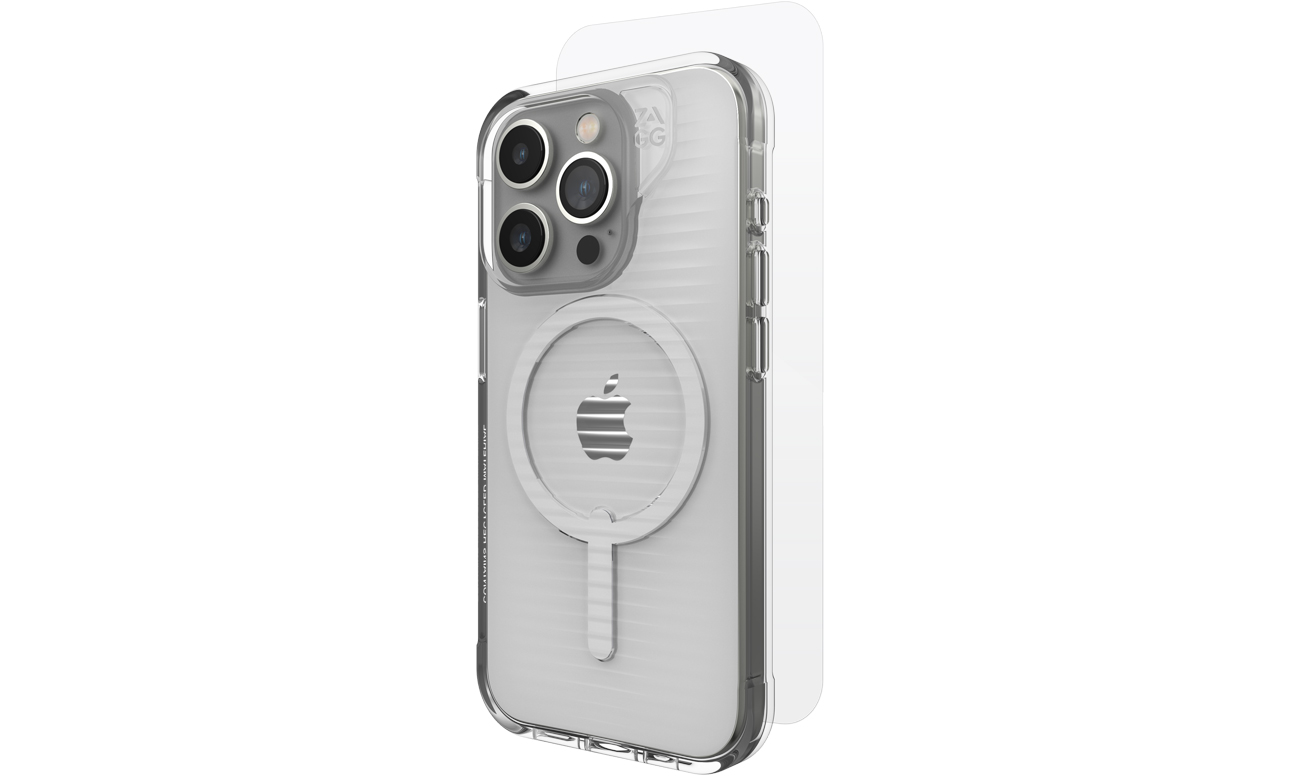 Zagg Luxe Snap do iPhone 15 Pro Max MagSafe clear + szkło ochronne