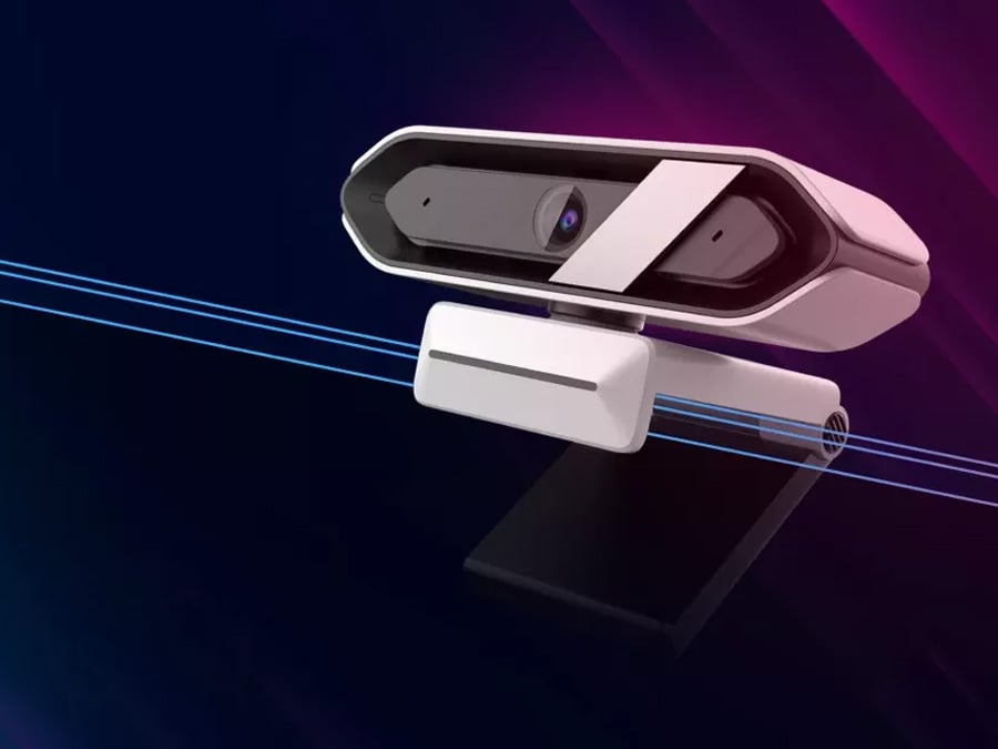 Kamera internetowa Lorgar Rapax 701 mocowana na monitorze