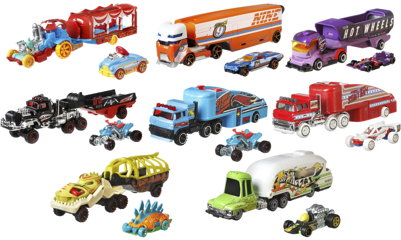 Hot Wheels Ciężarówka + samochód BDW51