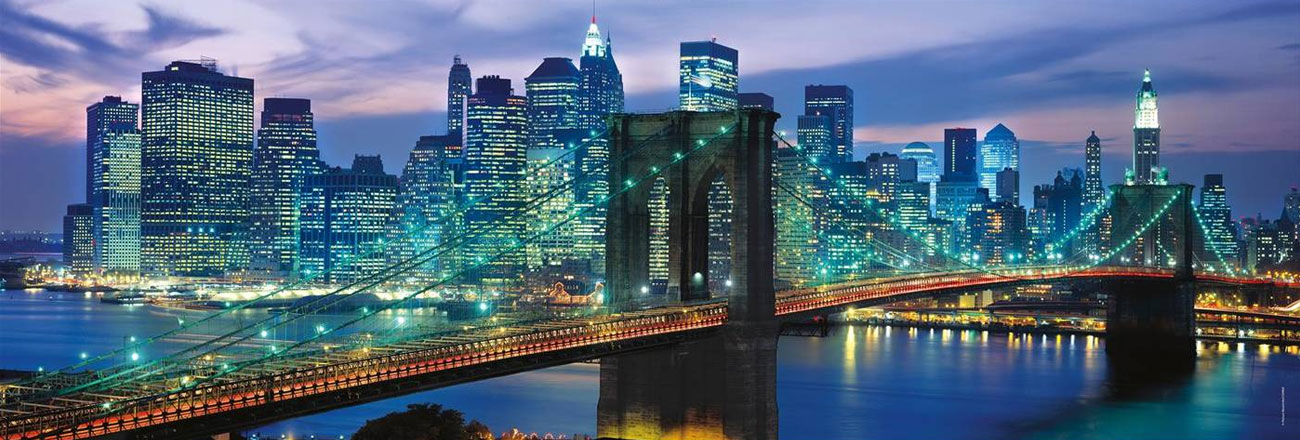 Puzzle Clementoni Panorama HQ New York Brooklyn bridge 39434