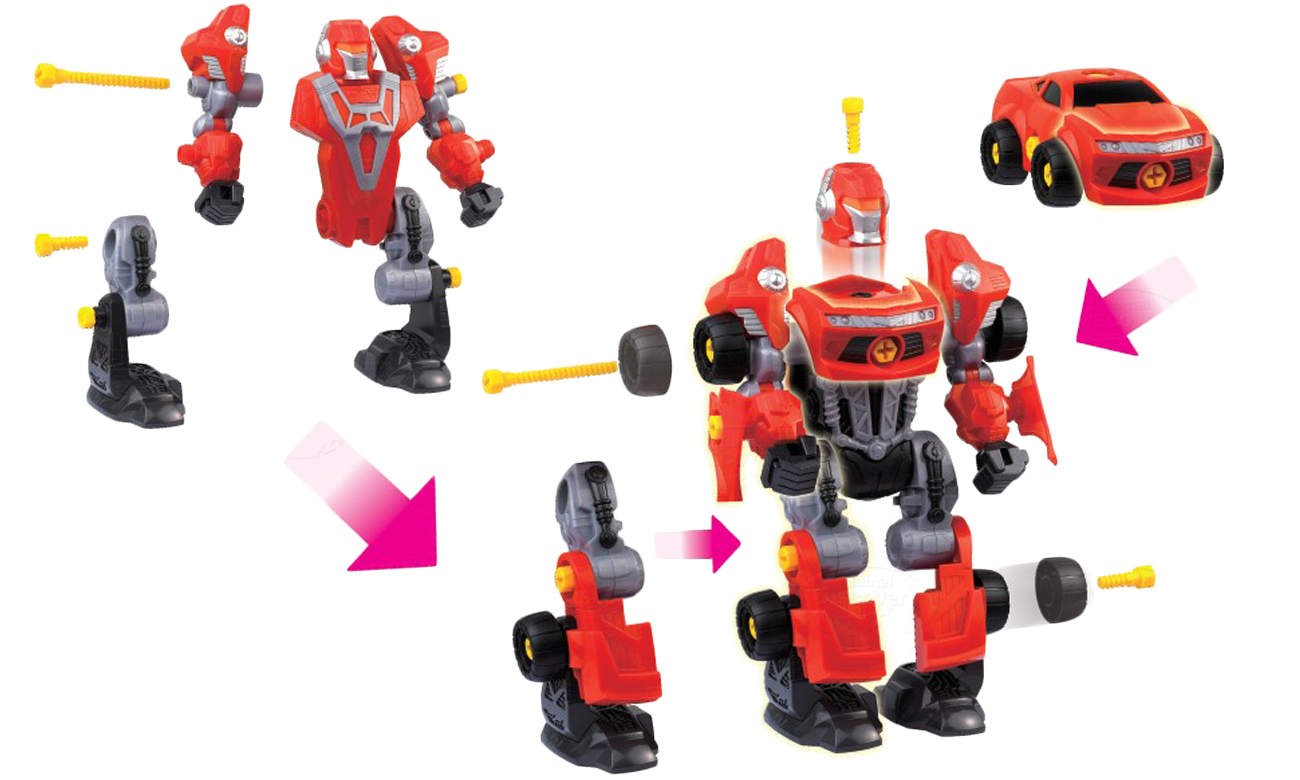 Zabawka edukacyjna Dumel Rozkręcony Robot DD 43507 czerwony