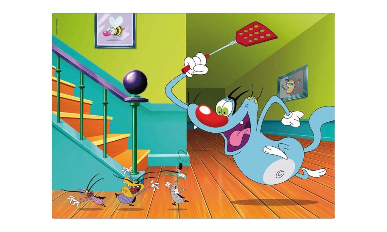 Lisciani Giochi Dwustronne Maxi 108 El Oggy I Karaluchy Puzzle