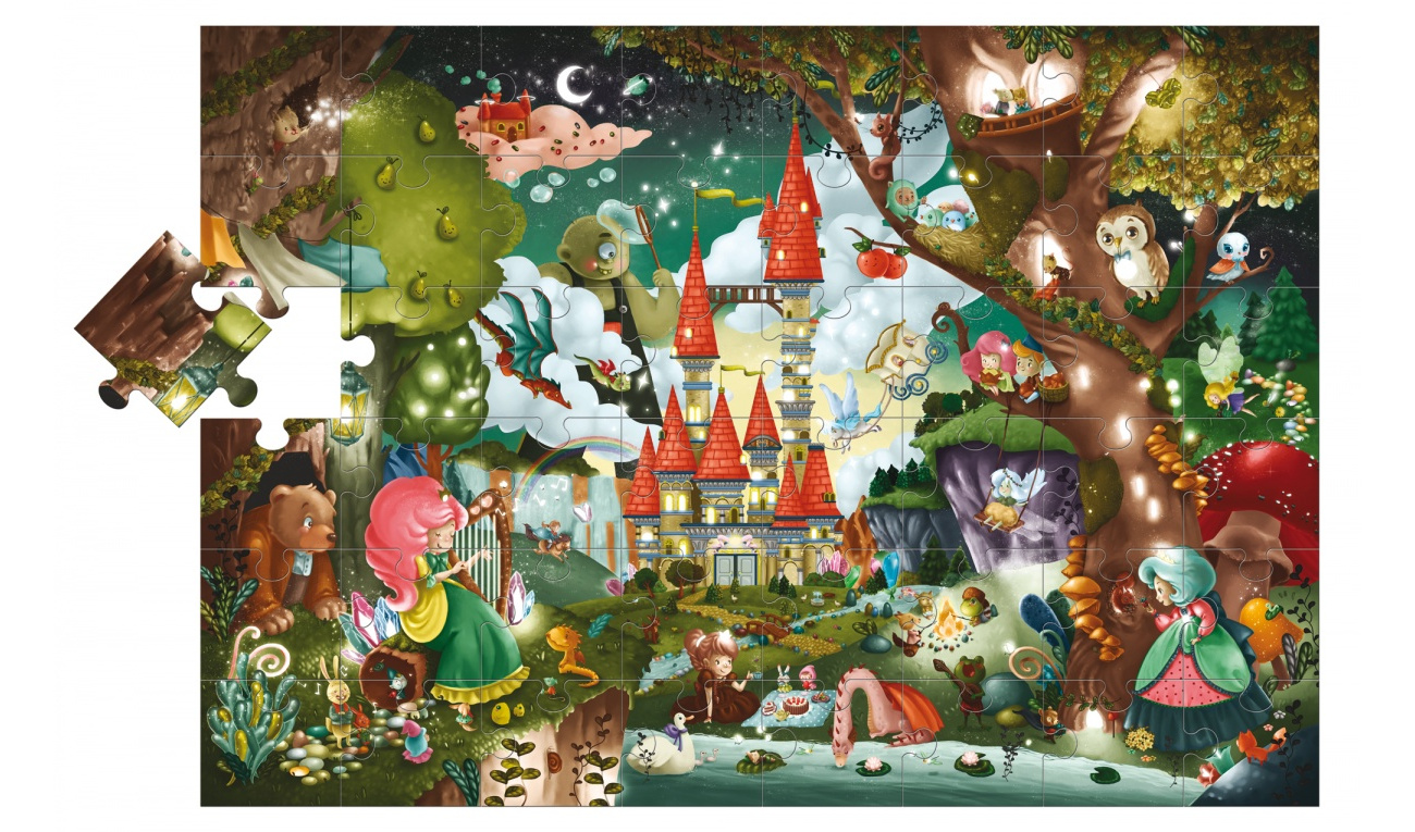 Puzzle Lisciani Giochi Ludattica Giant Magiczny zamek 304-47239