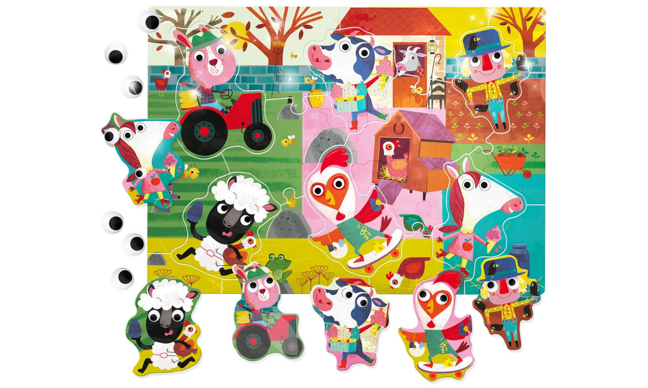 Puzzle Lisciani Giochi Ludattica Animated Puzzle farma