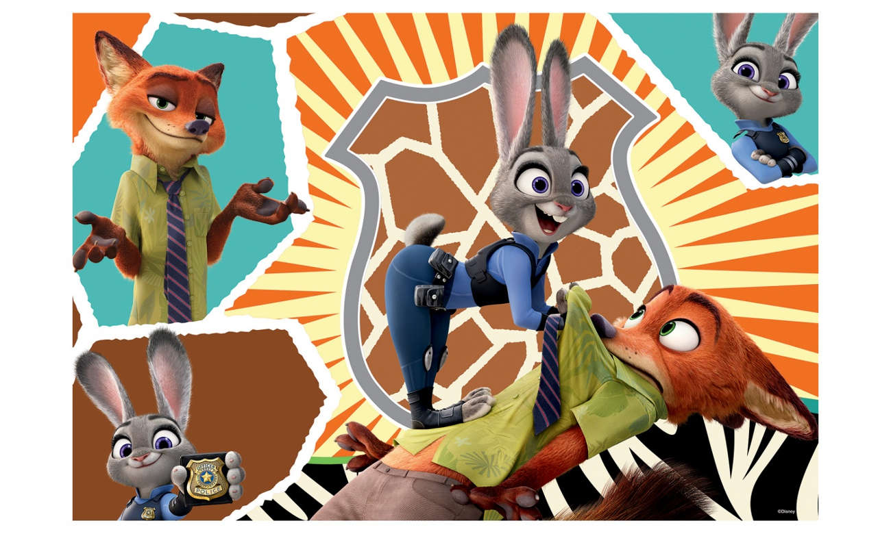 Puzzle Lisciani Giochi Disney dwustronne Zwierzogród