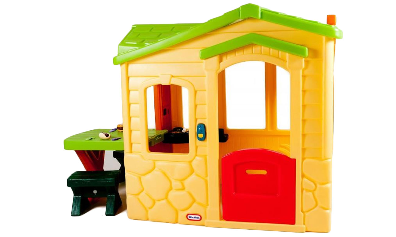 Little Tikes - Domek ze stolikiem na zewnątrz Natural