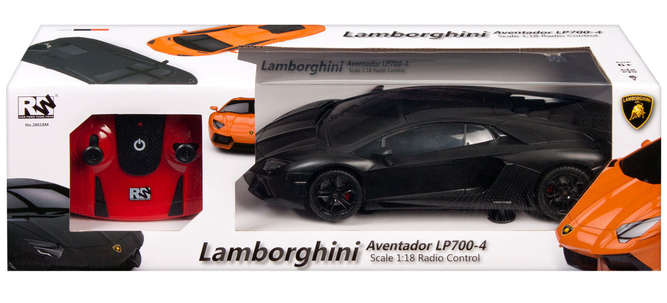 MEGA CREATIVE Samochód Lamborgini RC czarny 5902012752357