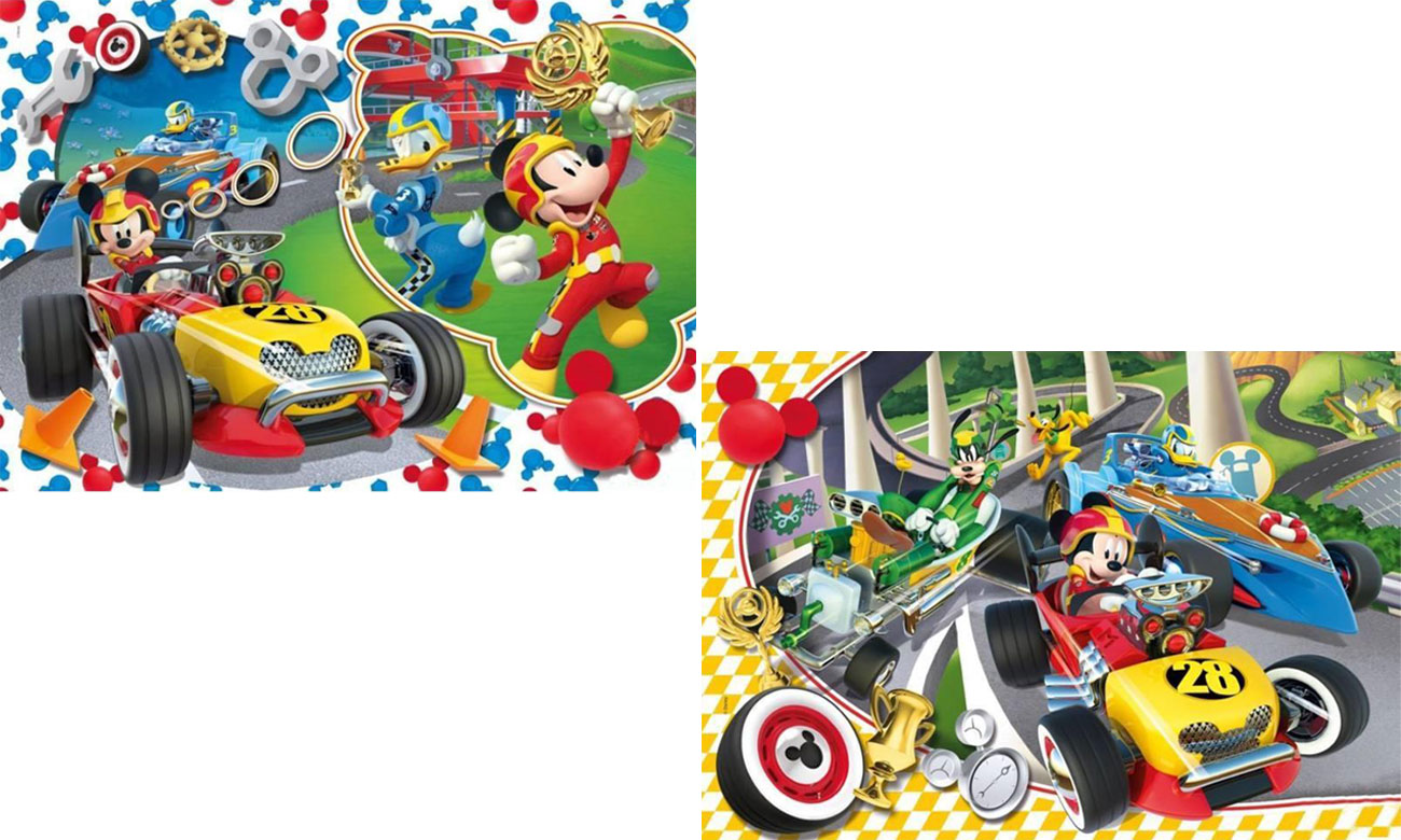 Clementoni Puzzle Disney Mickey and the Roadster Racers 2x60 el ...