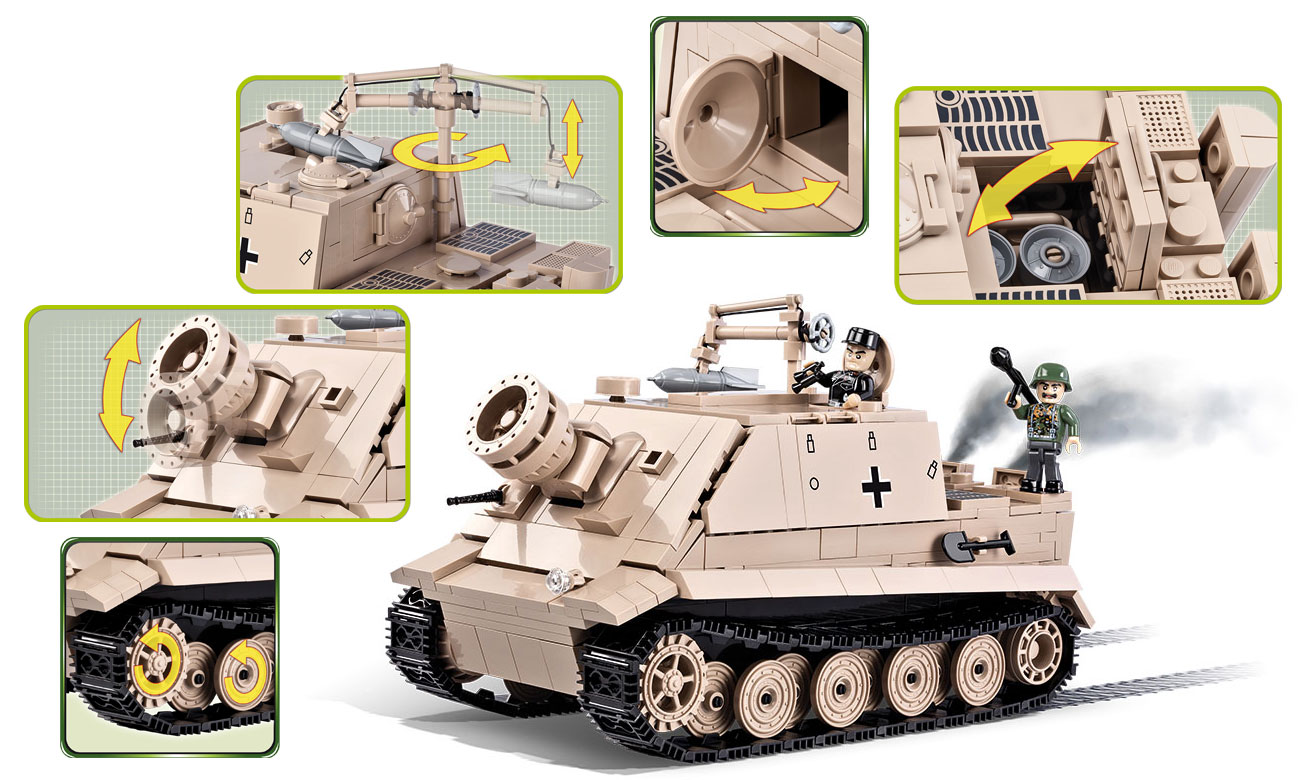 Działo pancerne Cobi Small Army 38 cm Sturmtiger