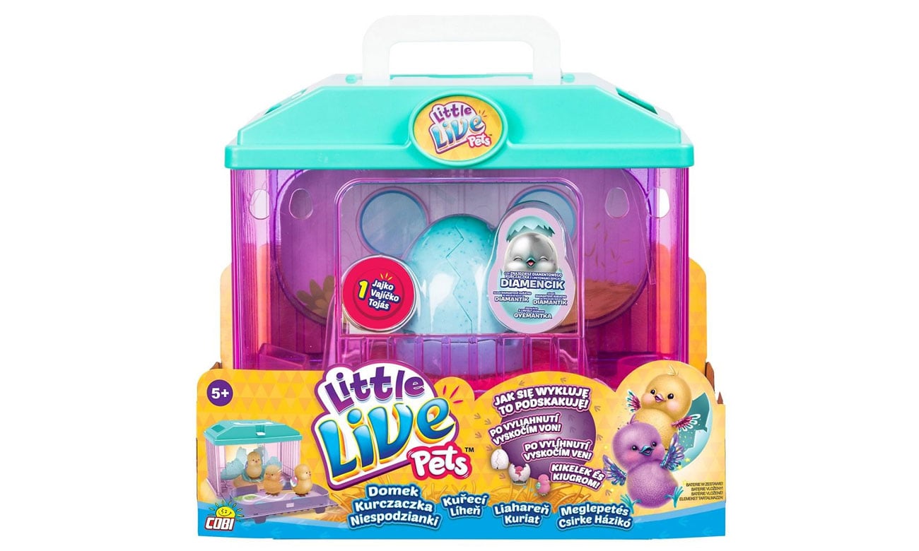 びび子5点セット Cobi Little Live Pets Domek Kurczaczka Niespodzianki - Zabawki