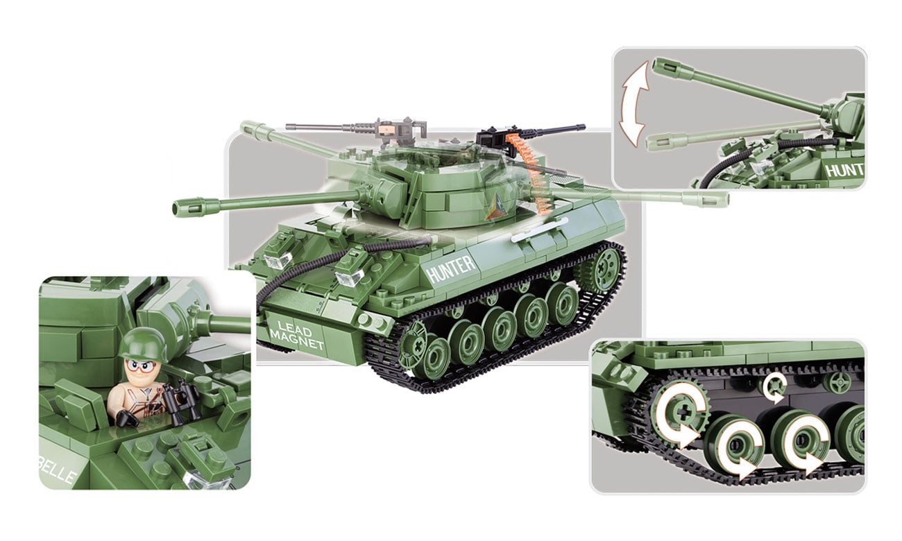 Ruchome elementy Cobi Small Army World of Tanks M18 Hellcat 