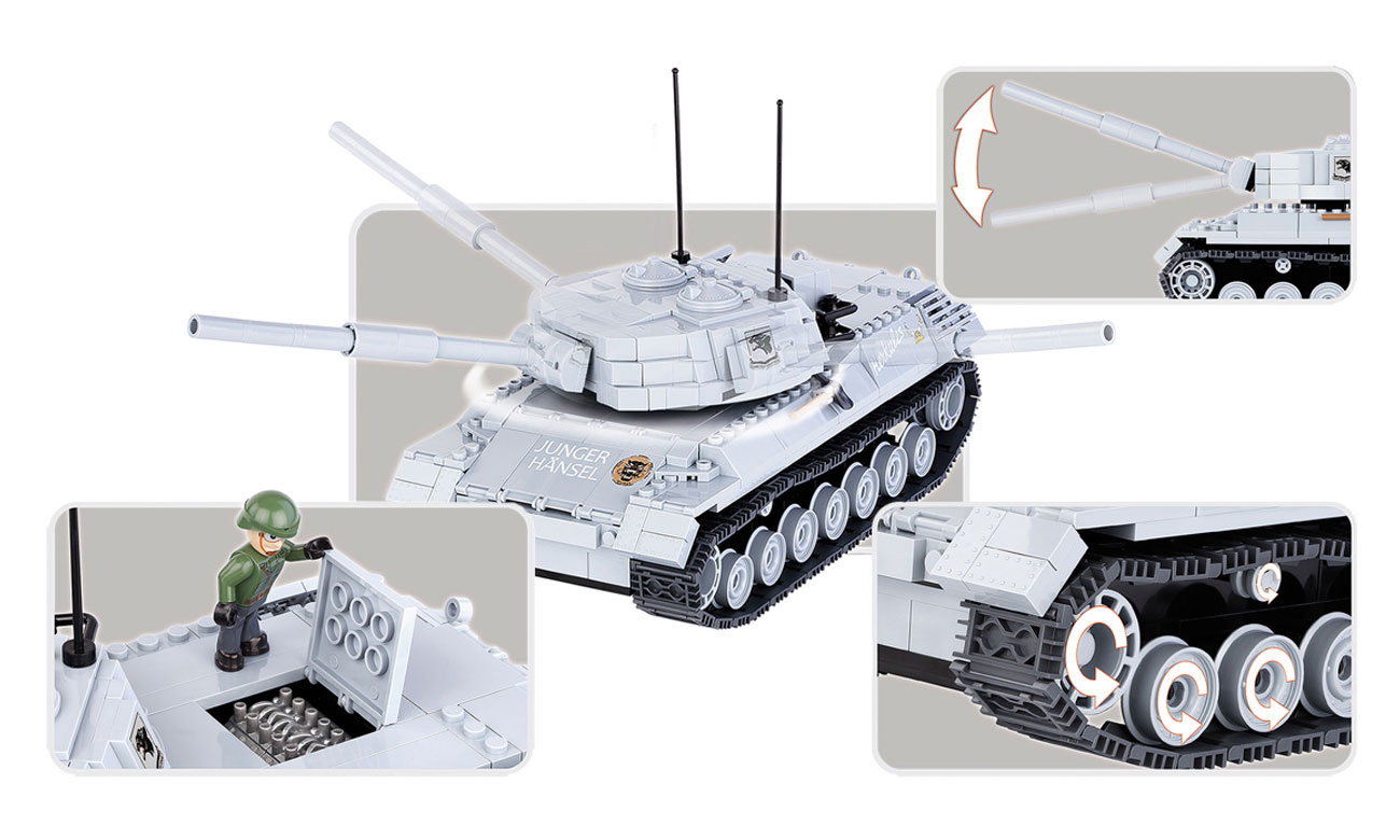 Ruchome elementy Cobi Small Army World of Tanks Leopard I