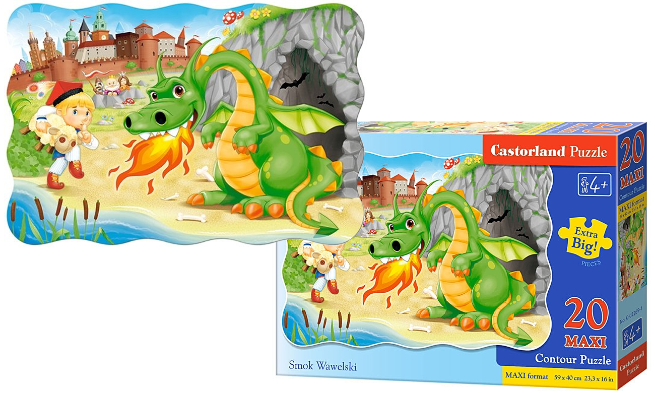 Puzzle Castorland Smok wawelski 02269 20 dużych elementów