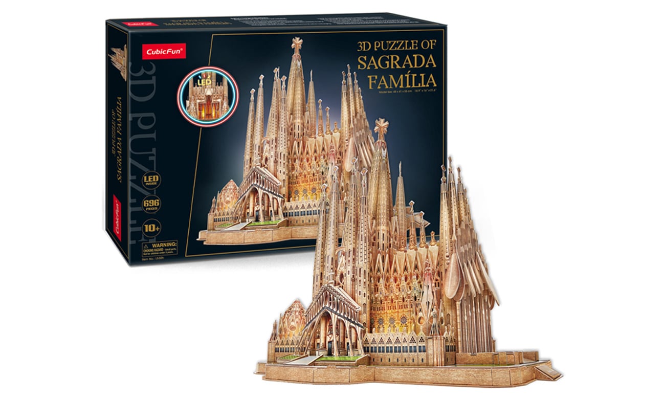 Cubic fun Puzzle 3d Sagrada Familia LED L530h Puzzle 500 1000