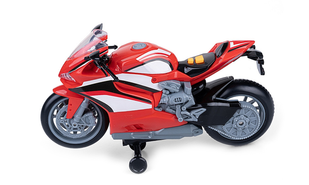 motocykl ze światłem dumel