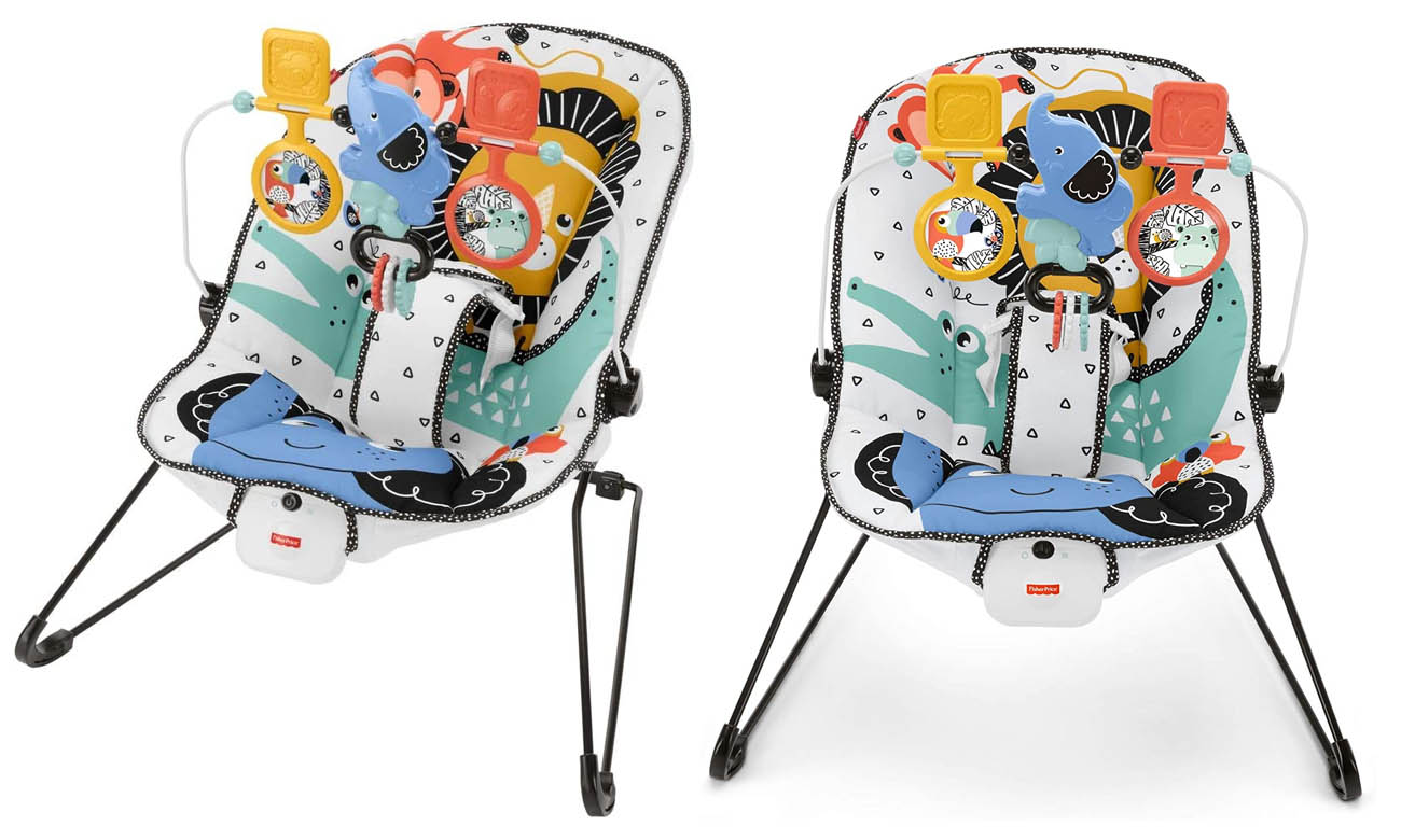 Fisher Price Leżaczek maluszka przyjaciele z dżungli GNR00