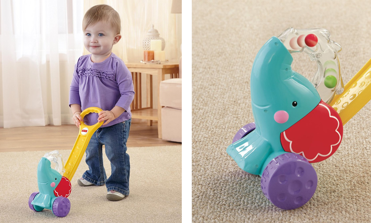 Zabawka Słonik z piłeczkami wspomagająca chodzenie Fisher Price