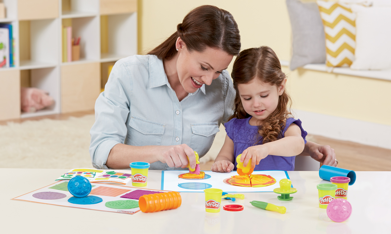 NAUKA faktury i kształty Z PLAY DOH