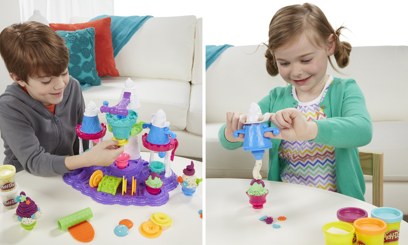play doh lodowy zamek
