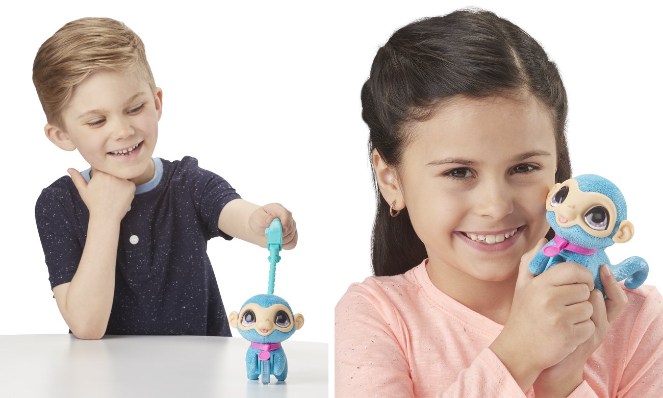 Hasbro FurReal Małe Zwierzaki na smyczy Małpa