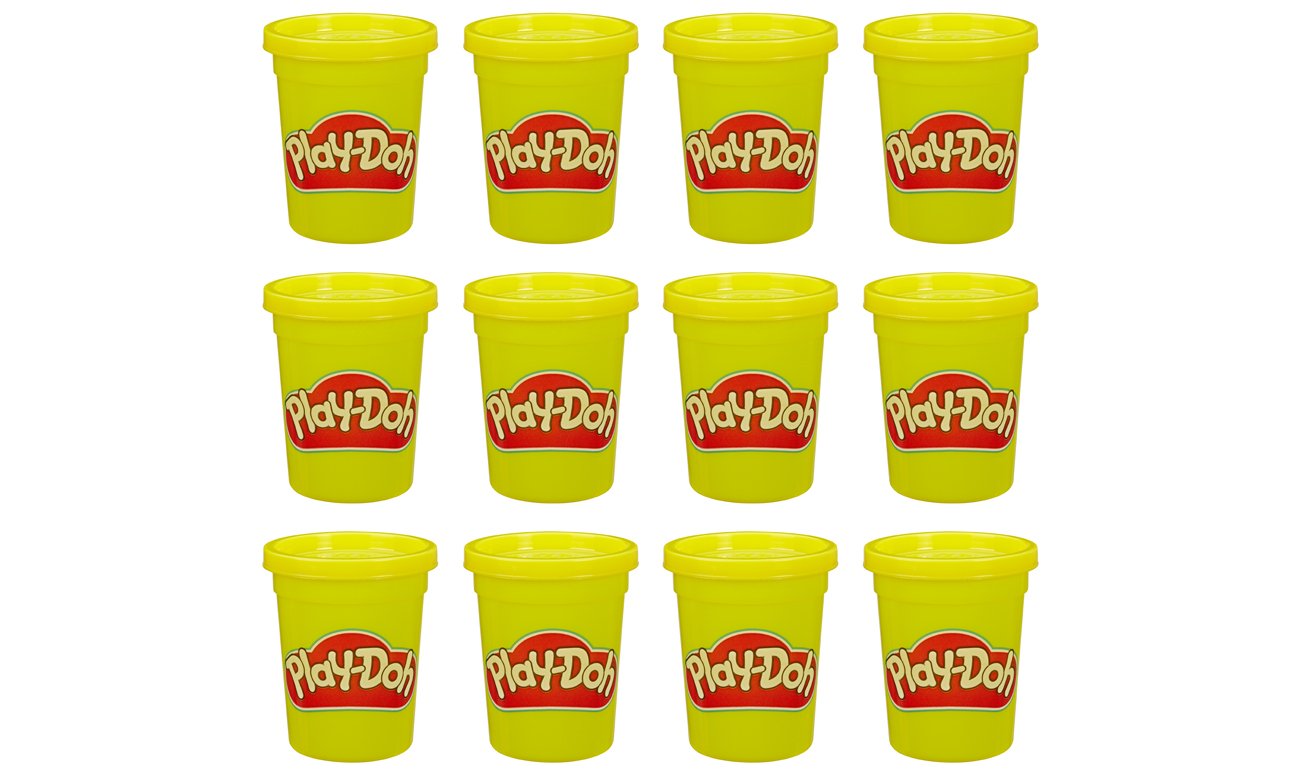 Hasbro Play Doh Ciastolina Tuby uzupełniające 12-pak żółty