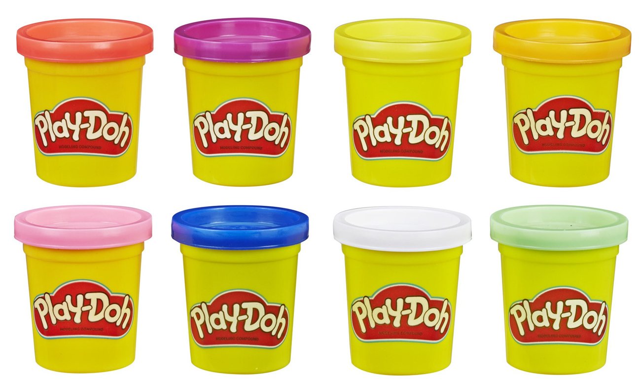 Hasbro Play Doh Ciastolina Tęczowy zestaw 8 tub