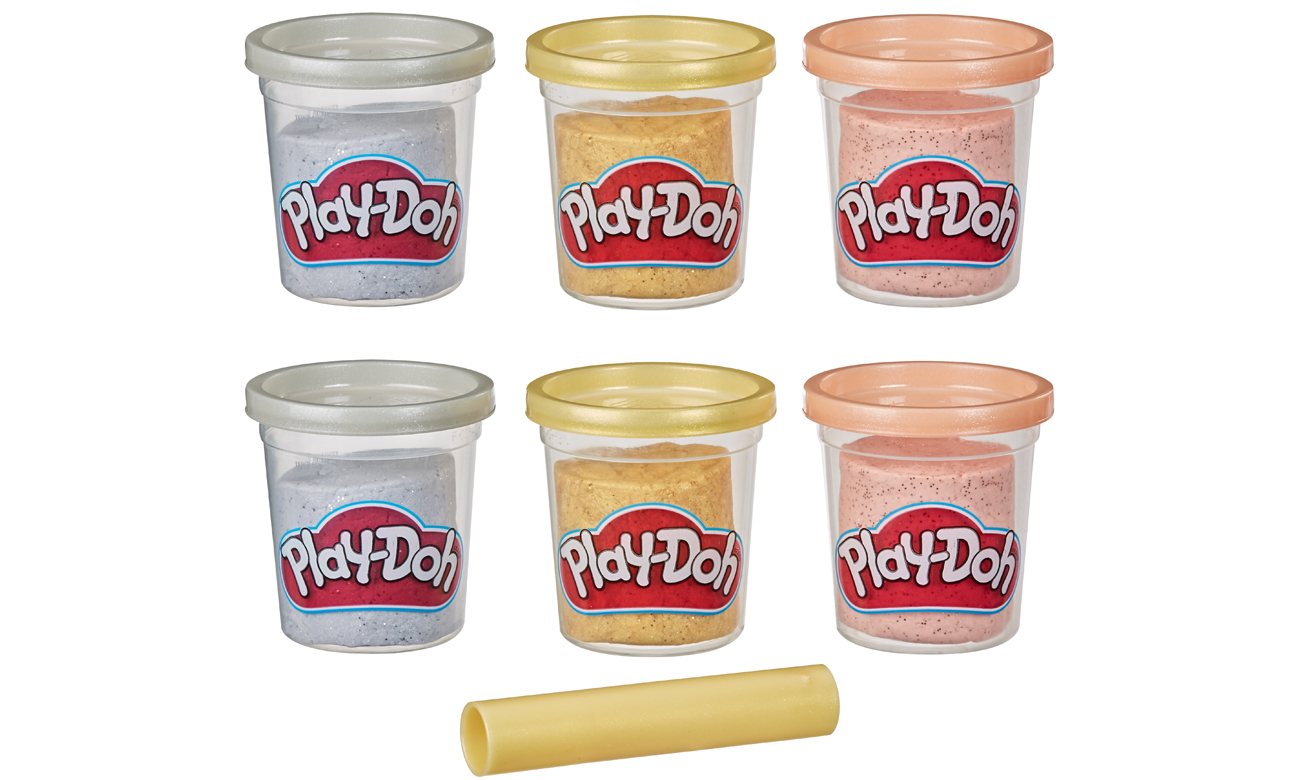 Hasbro Play Doh Slime HydroGlitz Zestaw 6-pak metalicznych tub