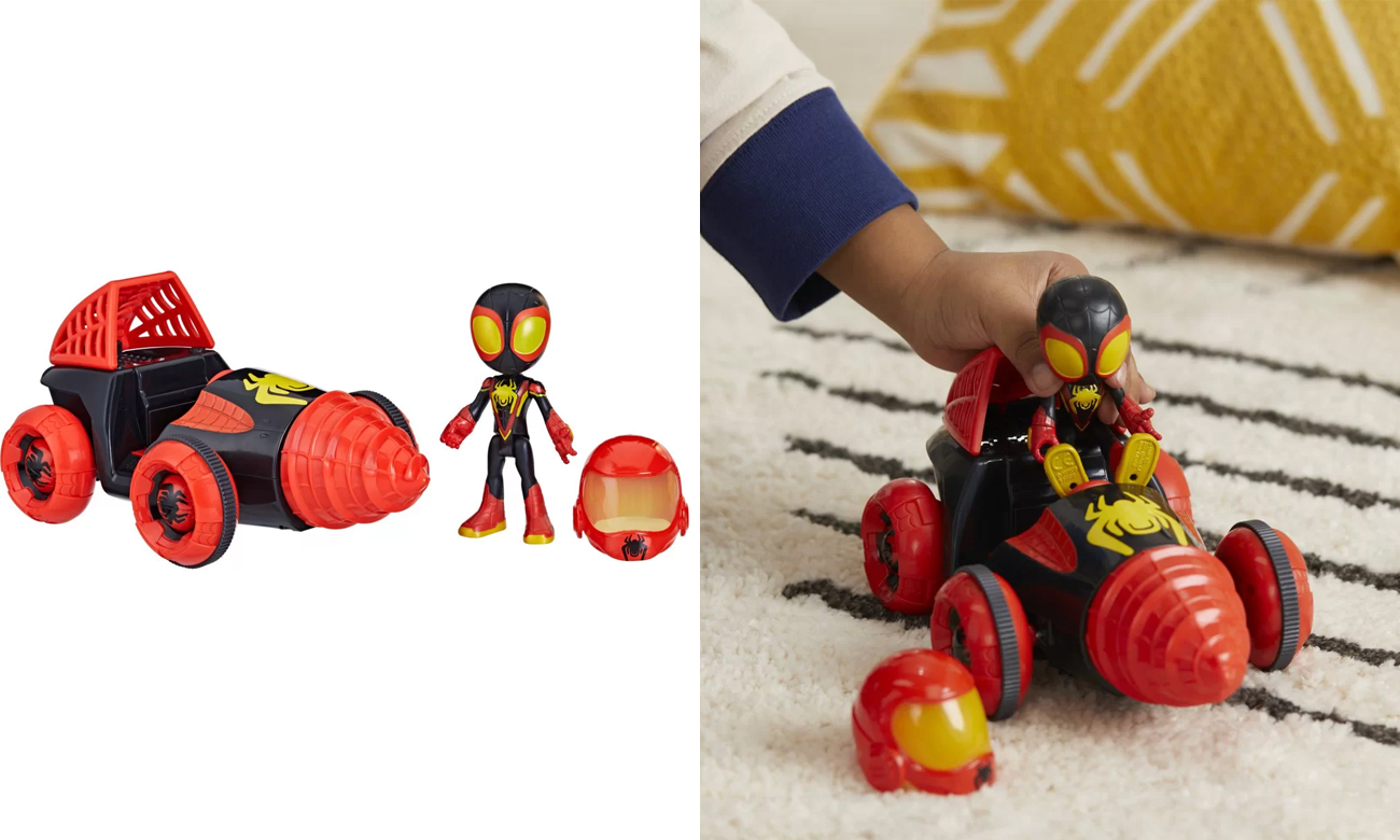 Hasbro Spidey i super kumple Miles + pojazd Drill Spinner